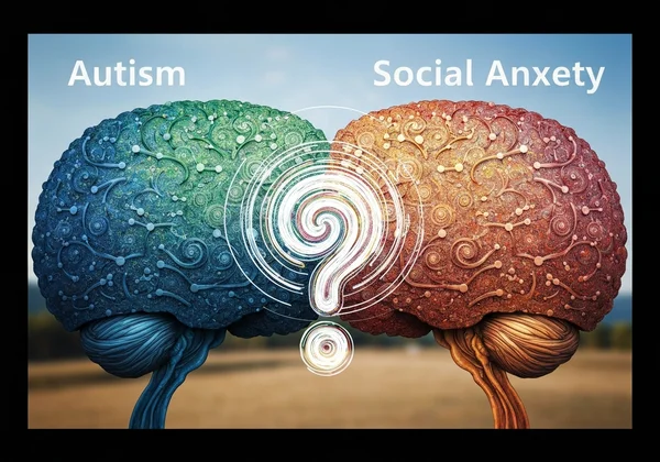 Illustrating the overlap of autism and social anxiety traits.