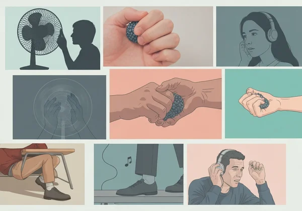 Illustrates diverse visual, auditory, tactile stims