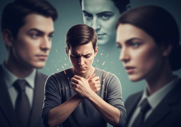 A person masking stims due to social stigma and pressure