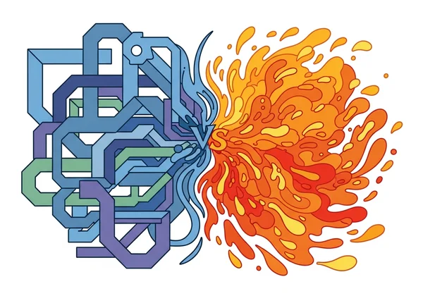 Diagram showing conflicting AuDHD traits